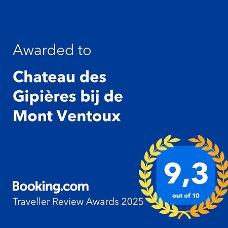 Chateau Des Gipieres Bij De Mont Ventoux Монбрен-ле-Бен Экстерьер фото